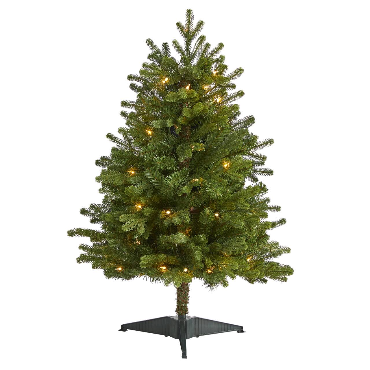 3ft. Pre-Lit Washington Fir Artificial Christmas Tree, Clear LED Lights